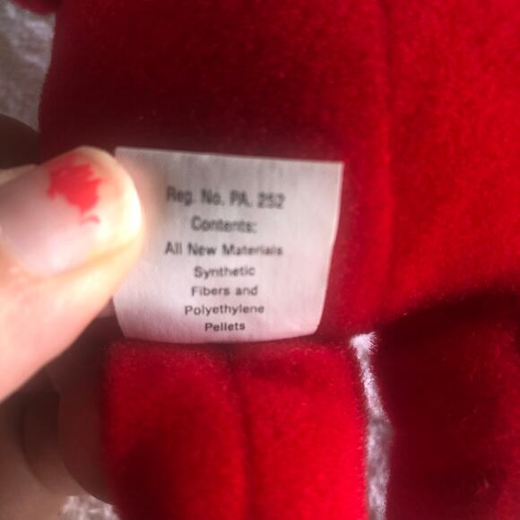 Vintage 1986 Hallmark Christmas Santa Plush Shelf Sitter Flocked Face & Beard 9" - Picture 7 of 7